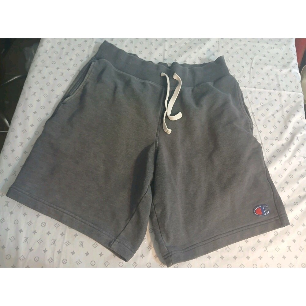 Vintage Champion Shorts Gray With Drawstrings Size M